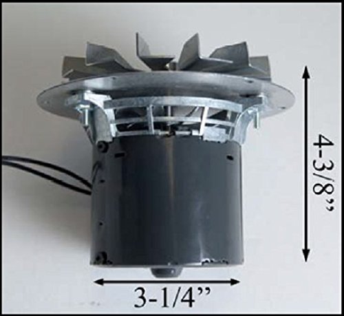 King Ashley Pellet Stove Exhaust Combustion Motor w/ Gasket 80473 - UPGRADE N3