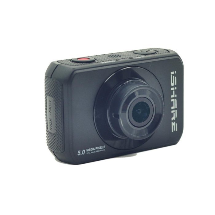 iShare S200 Sport Action Camera 5.0MP Full HD 1080P action video camera with 2.0 inch Touch Screen Black N5