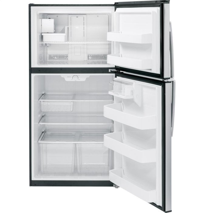 GE GIE21GSHSS 21.2 Cu. Ft. Stainless Look Top Freezer Refrigerator - Energy Star