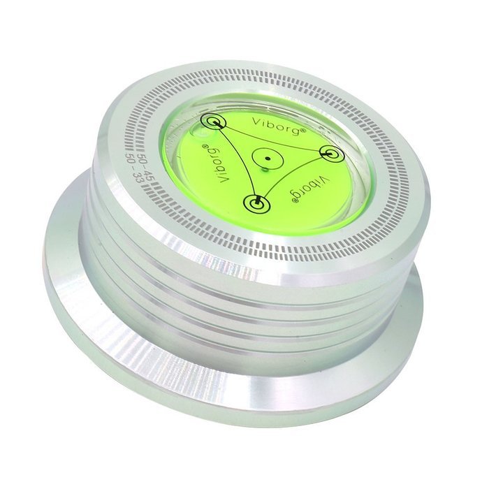Viborg 50HZ 3 In 1 Record Clamp LP Disc Stabilizer Turntable Silver For Vibration Balanced N2