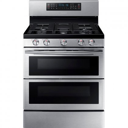 Samsung NX58K7850SS 30" Gas Freestanding Range with 5 Burners, Sealed Burner, 5.8 cu. ft. Primary Oven Capacity...