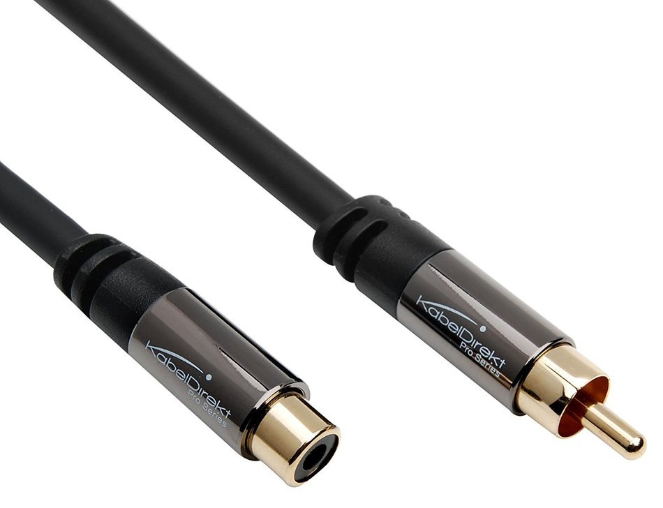 KabelDirekt (10 feet) RCA Extension Cable ( RCA male to RCA female)- PRO Series N6