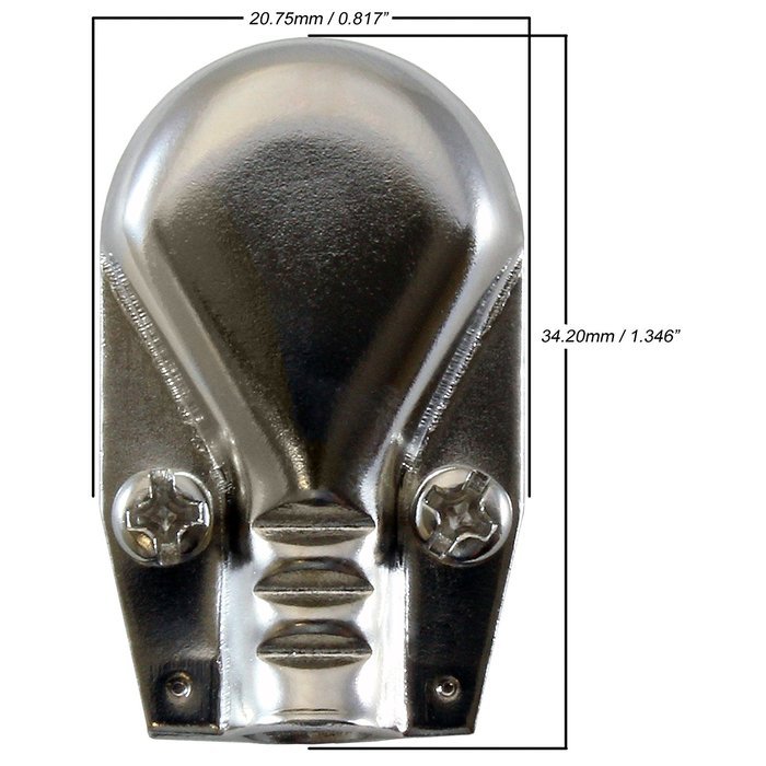 GLS Audio 1/4" Right Angle Plugs TS Mono Flat Low Profile Pancake Style for Speaker Cables, Patch Cables, Snakes... N6
