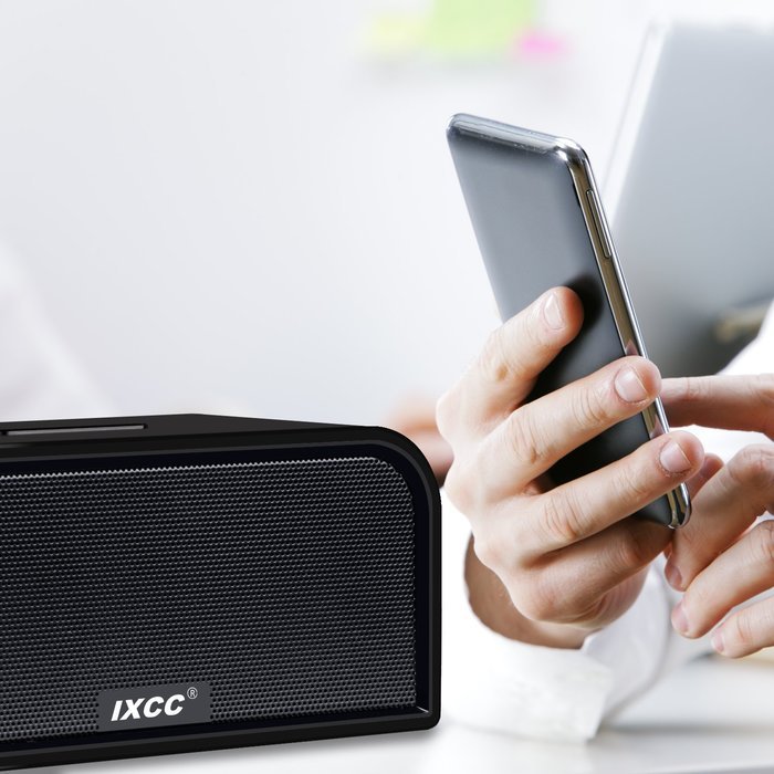Bluetooth Speaker, iXCC Portable Wireless Dual-Driver Bluetooth 4.0 Stereo Speaker with Enhanced HD Bass, Built-in... N4