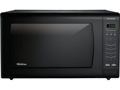 PANASONIC NN-SN968B Luxury Full-Size 2.2 cu. ft Genius Countertop Microwave Oven with Inverter Technology, Black
