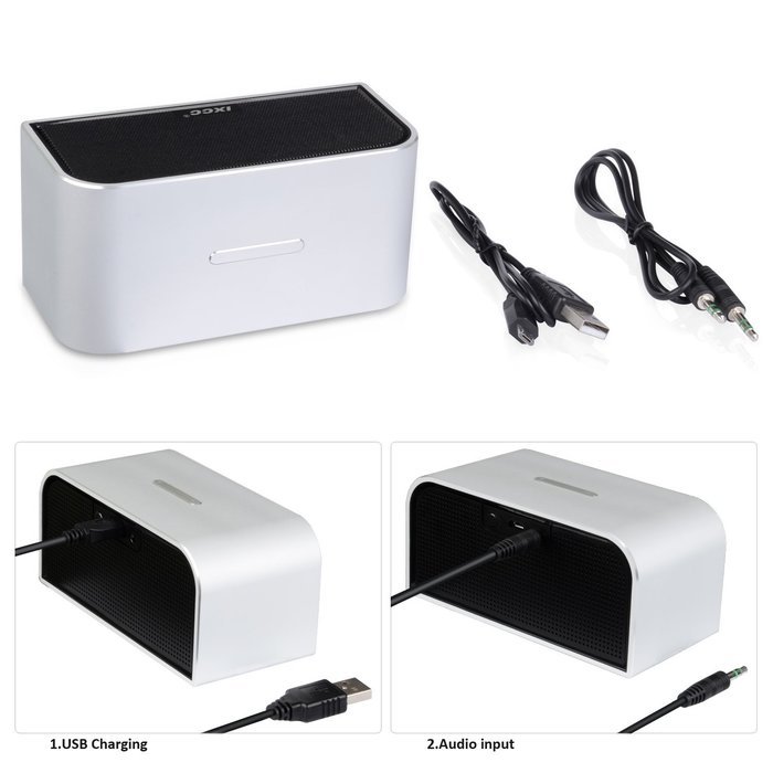 Bluetooth Speaker, iXCC Portable Wireless Dual-Driver Bluetooth 4.0 Stereo Speaker with Enhanced HD Bass, Built-in... N6