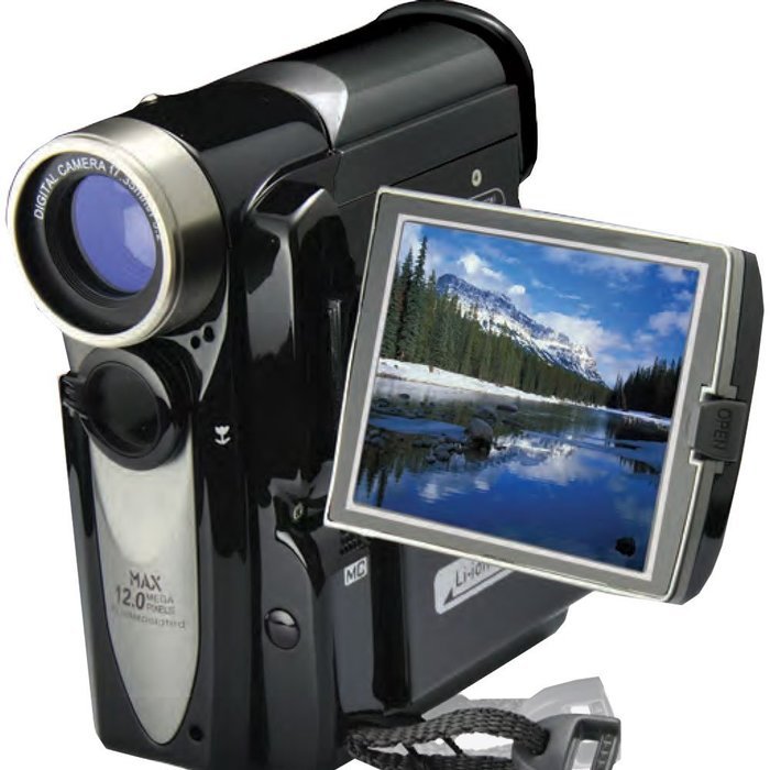 Mitsuba MIT305 12MP 4x Digital Zoom Camera/Camcorder (Silver) N3
