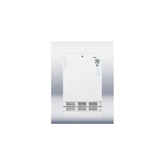 Summit FF7LMEDADA: ADA compliant commercially approved freestanding refrigerator with temperature alarm, hospital...