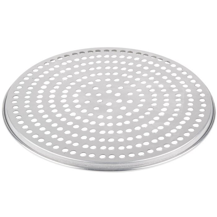 American Metalcraft A2008SP 8" x 1/2" Super Perforated Standard Weight Aluminum Tapered / Nesting Pizza Pan