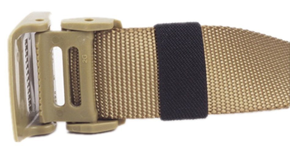 Kinsun Military Plastic Buckle Nylon Canvas Adjustable Strong Waist Web Belt (Black) N4