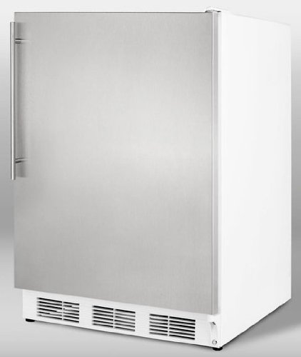 Summit FF7BISSHV 24" FF7BI Series Commercially Approved Freestanding or Built In Compact Refrigerator with 5.5...