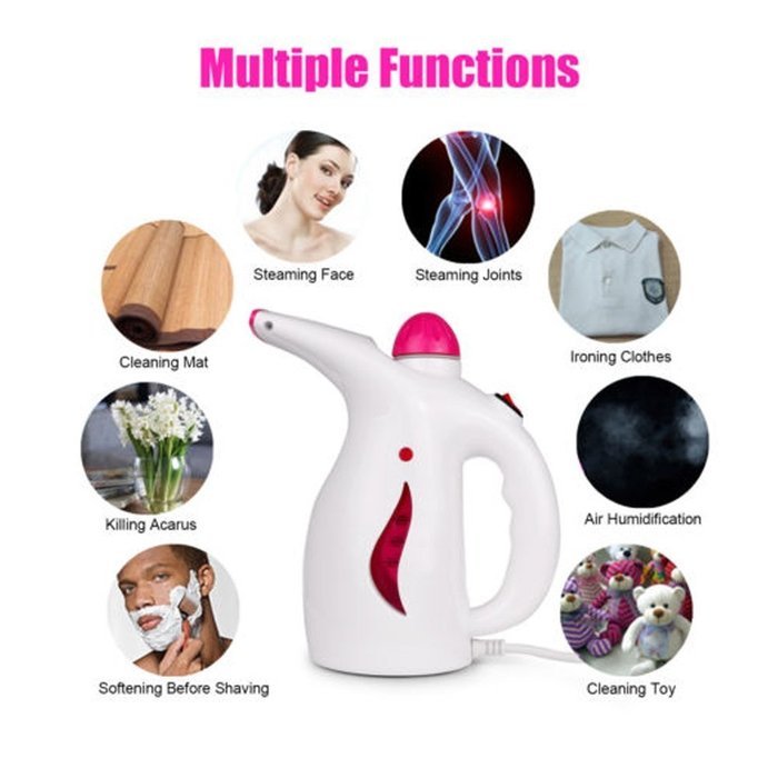 Youzee Steame Iron Handheld Portable Steamer Fabric Clothes 800W(Pink) N3