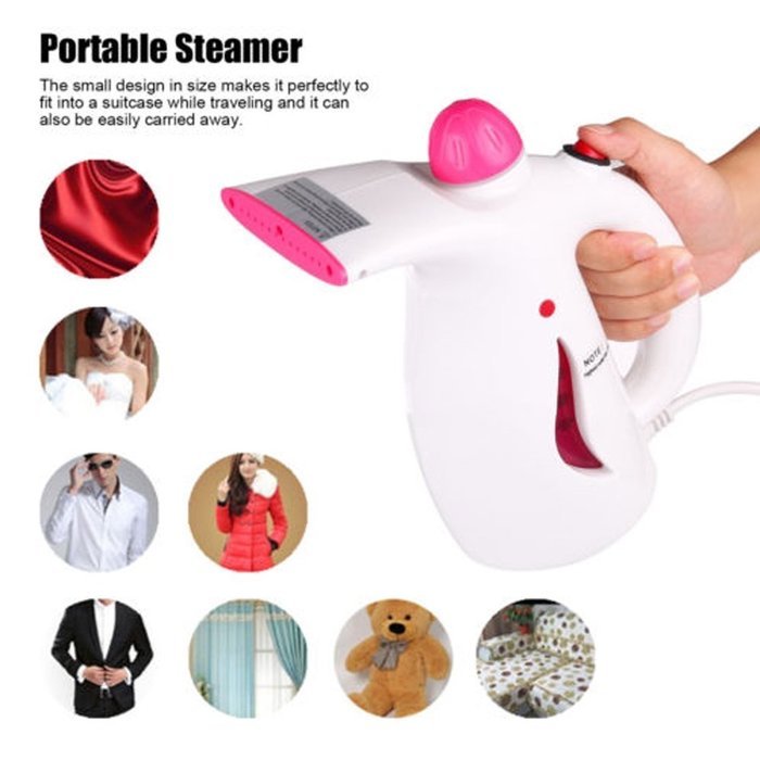 Youzee Steame Iron Handheld Portable Steamer Fabric Clothes 800W(Pink) N4