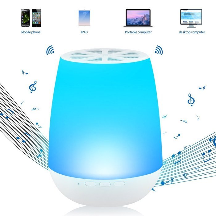 Igingko Bluetooth Speaker with LED Smart Table Lamp for Home Party Wedding(Hands-free Bluetooth Speakerphone,Music...