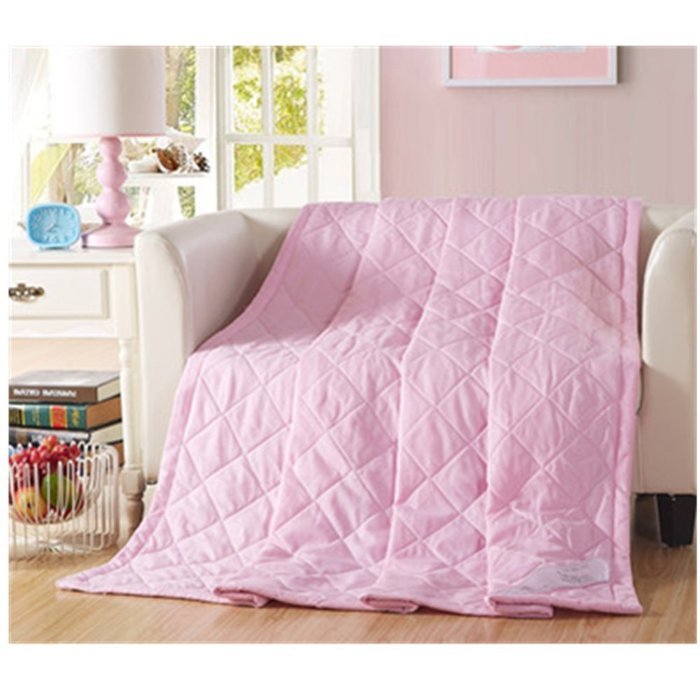 KAKA(TM) Home Comfortable Cotton Pure Pink Comforter for Summer Air-Conditioning Quilt 1PS(180-220cm) N5