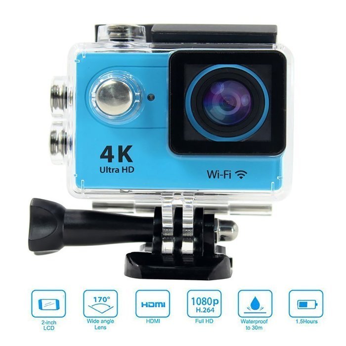 Zuber Ultra 4K Wifi Waterproof Action Camera 2.0 inch DV Camcorder Sport Camera for IOS and Android N7