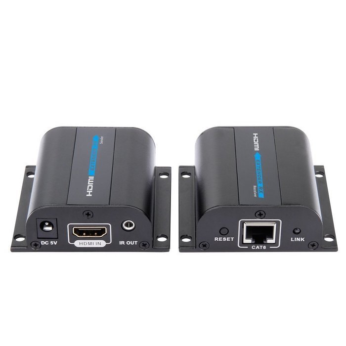 OceanHeart 196ft/60m LKV372PRO HDMI Extender Over Network Cat6/6a/7 Single cable with Loop-out for local display... N8