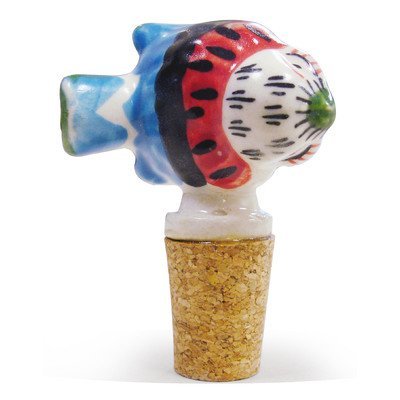 Vinotemp VNTEP-CRSTOP08 Epicureanist Fish Ceramic Bottle Stopper