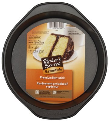 World Kitchen 1075052 Baker's Secret 8-Inch Non-Stick Round Cake Pan - Quantity 1