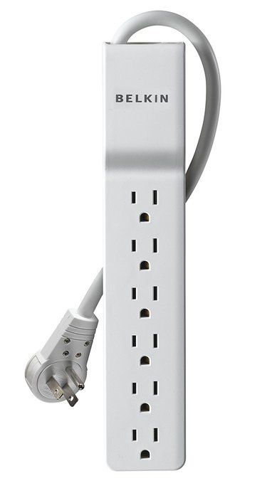 Belkin 8-Outlet Commercial Power Strip Surge Protector with 8-Foot Power Cord, 2500 Joules (BE108000-08-CM) N13