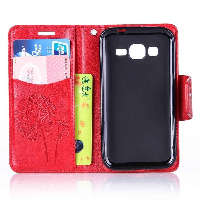 Galaxy Core Prime Case,ikasus Glitter Diamond Embossing Flowers Lily Butterfly PU Leather Flip Wallet Pouch Stand... N13