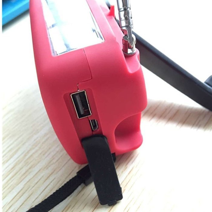 Designed and improved by iRonsnow&reg; IS-088U Emergency Solar Hand Crank Self Powered AM/FM/NOAA/WB Weather Radio N5