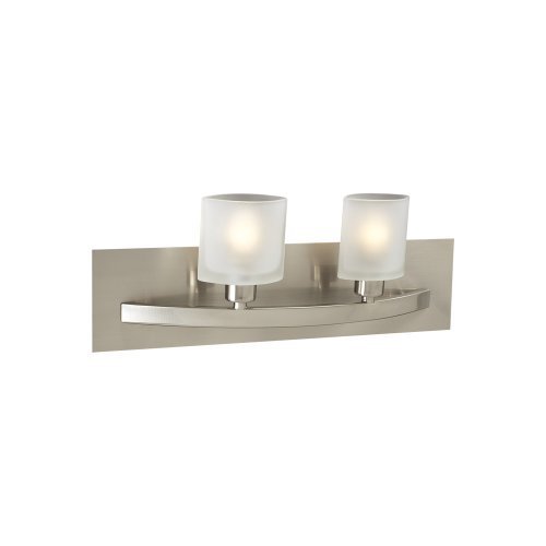 PLC Lighting 642 SN 2 Light Vanity, Wyndham Collection, Satin Nickel Finish by PLC Lighting