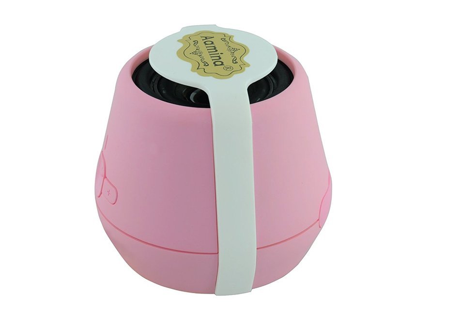 Aamina Wereless Bluetooth Subwoofers Card Small Speaker,Pink N2