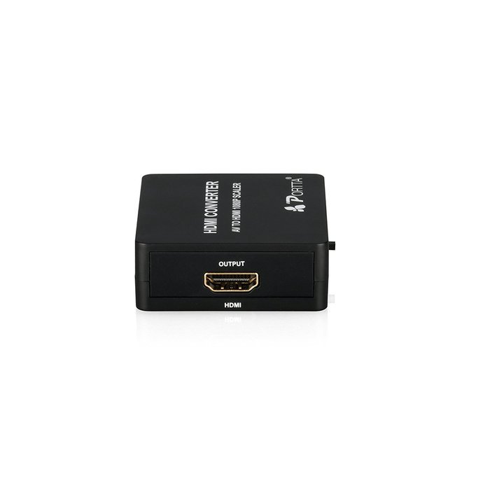 Portta WPETCHP AV/CVBS RCA Composite to HDMI Mini Converter v1.3 Scaler with USB Power Cable for 720p 1080p support... N7