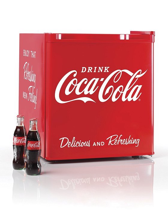 Nostalgia CRF170COKE Coca-Cola 1.7 Cubic-Foot Refrigerator with Freezer Compartment