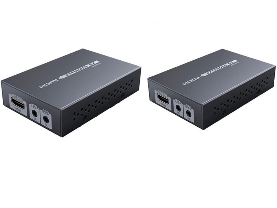 E-SDS 196ft HDBaseT HDMI Extender over Single CAT5E/6/7 Cable with Bi-directional IR Remote Support 4Kx2K, 3D,... N4