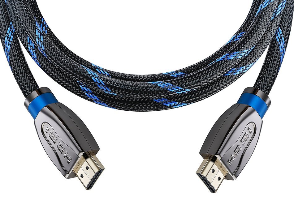 JINPIN HDMI Cable 12ft-blue is a Ultra High Speed HDMI ethernet cable.The 4k audio cable Support 1080P, 3D,4k,... N45