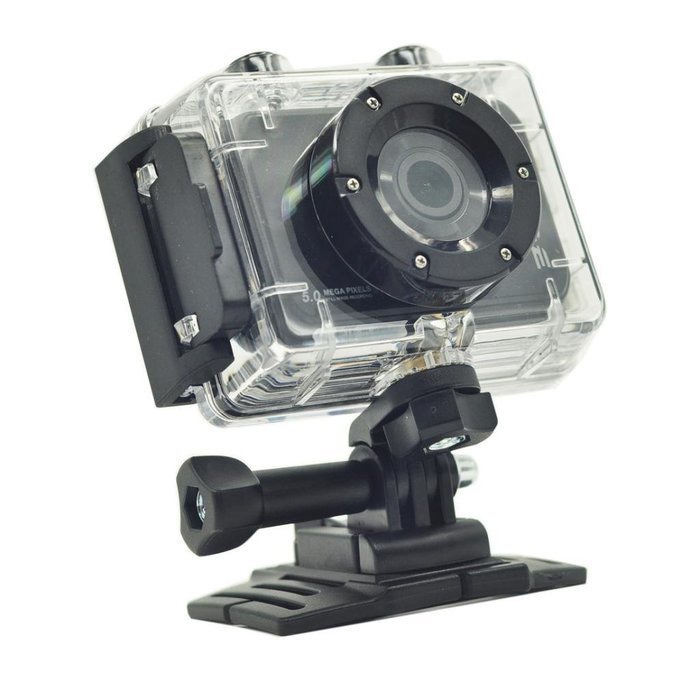 iShare S200 Sport Action Camera 5.0MP Full HD 1080P action video camera with 2.0 inch Touch Screen Black N7