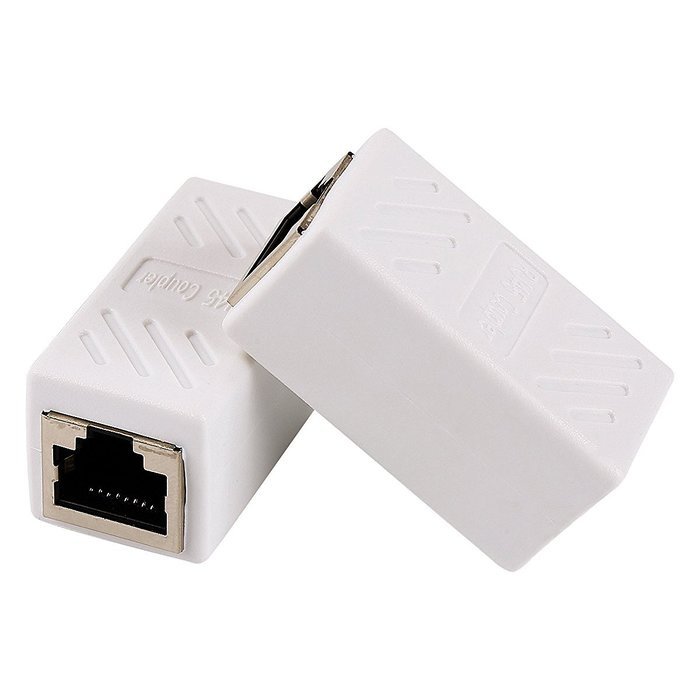 Jadaol&reg; Ethernet Cable In-line Shielded RJ45 Coupler, Female to Female - 5 Pack Black N3