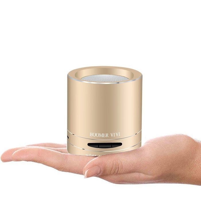 Rose Gold Bluetooth Speaker By BOOMER VIVI Portable Mini Bluetooth Speaker Wireless Loud Speaker With Clear Sound... N25