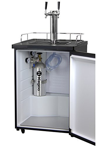 Kegco Homebrew Kegerator Triple Faucet Ball Lock Keg Dispenser Black N3