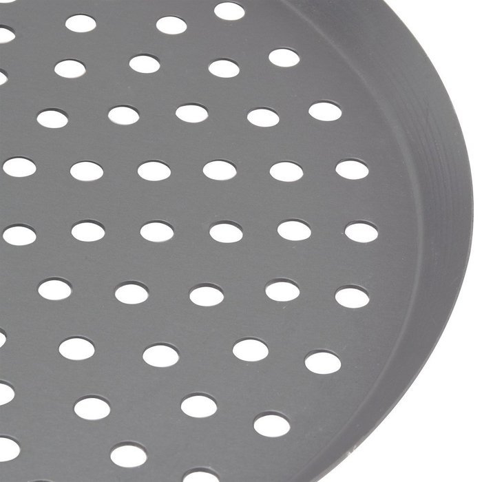 American Metalcraft CAR17HCP 17" Perforated Hard Coat Anodized Aluminum CAR Pizza Pan N2