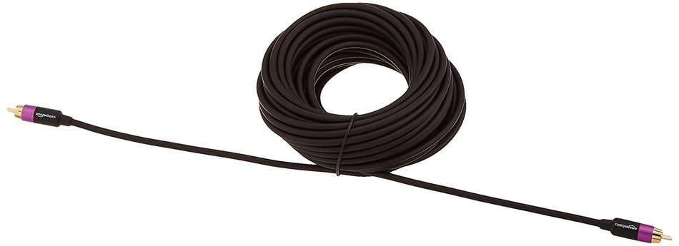 AmazonBasics Subwoofer Cable - 50 Feet N17