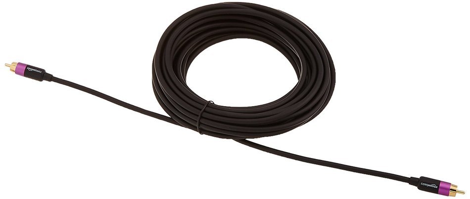 AmazonBasics Subwoofer Cable - 50 Feet N19