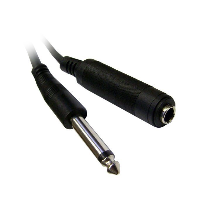 C&E CNE40247 10-Feet 1/4-Inch Mono Extension Cable, 1/4 Male to 1/4 Female N2