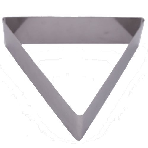 Fat Daddio's Stainless Steel Triangle Cake and Pastry Ring, 5.125 Inch x 2 Inch