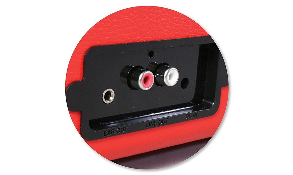 Vinyl Styl Groove Portable 3 Speed Turntable (Red) N3
