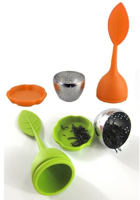 Loose Leaf Tea Infuser / Tea Strainer / Tea Filter / Tea Steeper / Tea Holder / Herbal Spice Infuser (Blue/Red) N3