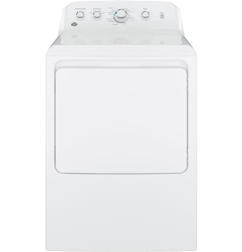 GE GTD42GASJWW 27" Front Load Gas Dryer with 7.2 cu. ft. Capacity, 4 Dry Cycles and Heat Selections in White