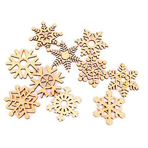 MuLuo 10pcs Sewing Wooden Buttons Craft Sculpture Decoration Buttons without Hole