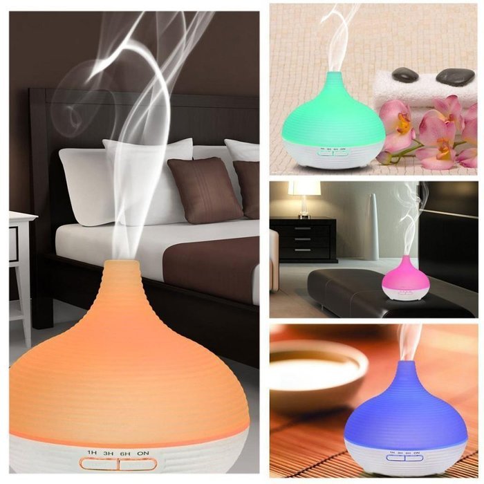 Putars 300ML Whisper Quiet Cool Mist Humidifier Ultrasonic Aroma Essential Oil Diffuser with Auto Shut-off for... N4