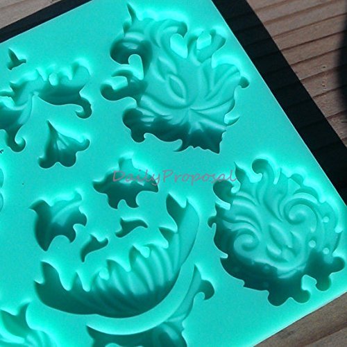 Vintage Flower Chandelier Silicone Embossing Mold Gum Paste Fondant Cake Lace Decorating Sugarveil Craft Mat
