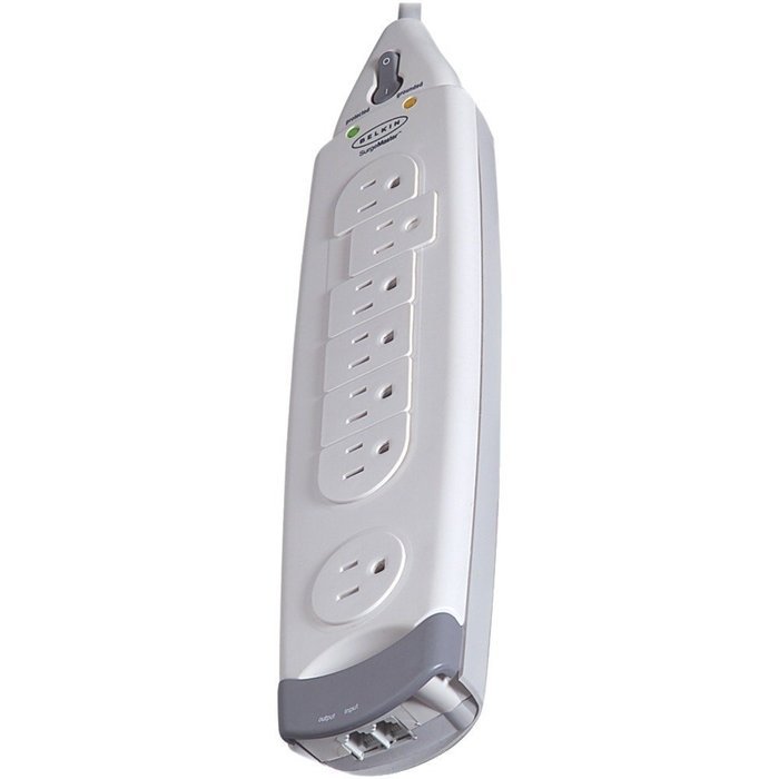 Belkin 7-Outlet SurgeMaster Home Series Power Strip Surge Protector with 6-Foot Power Cord, 785 Joules (F9H700... N2