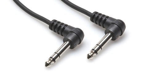 Hosa CSS-105RR Right-Angled 1/4 inch TRS Balanced Interconnect Cable, 5 feet