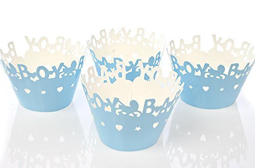 It's A Boy Laser Cut Cupcake Covers 24 Baby Shower